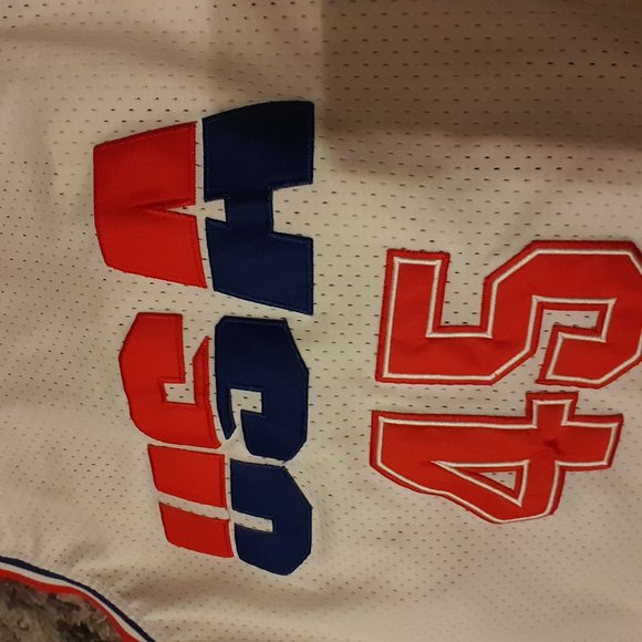 Men’s Small White USA jersey Donald Trump 45 President - Picture 6 of 6